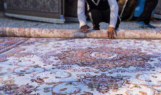 روش اصولی لول کردن قالی در قالیشویی اوین 